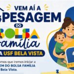 USF Bela Vista divulga calendário para pesagem do Bolsa Família em setembro